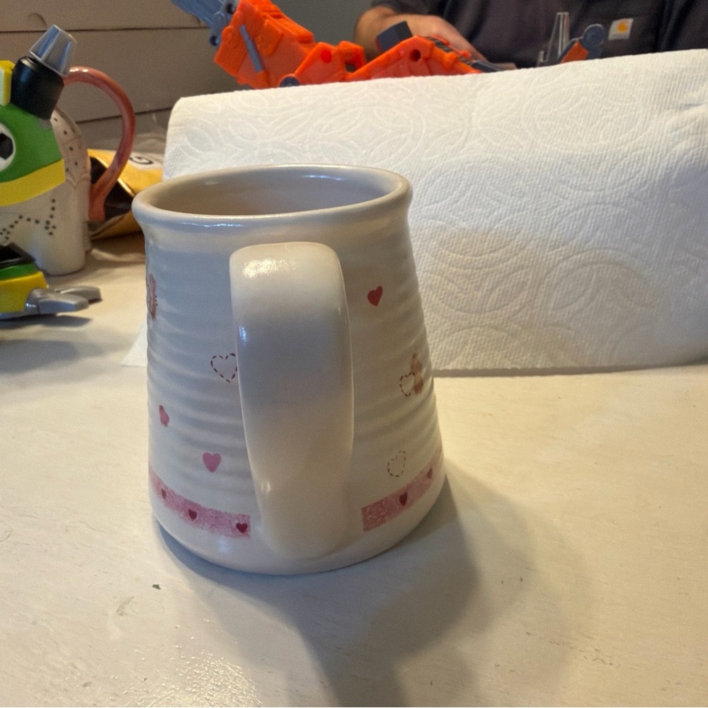 Patchwork heart Pattern Ceramic Mug - Picture 4 of 6